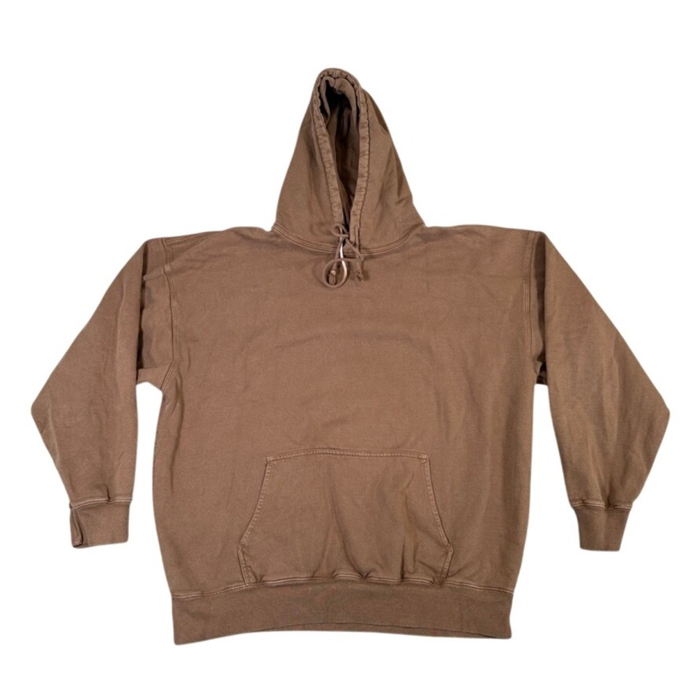 Brandy Melville Brown Oversized Hoodie MDA110 Pullover Sweatshirt One Size